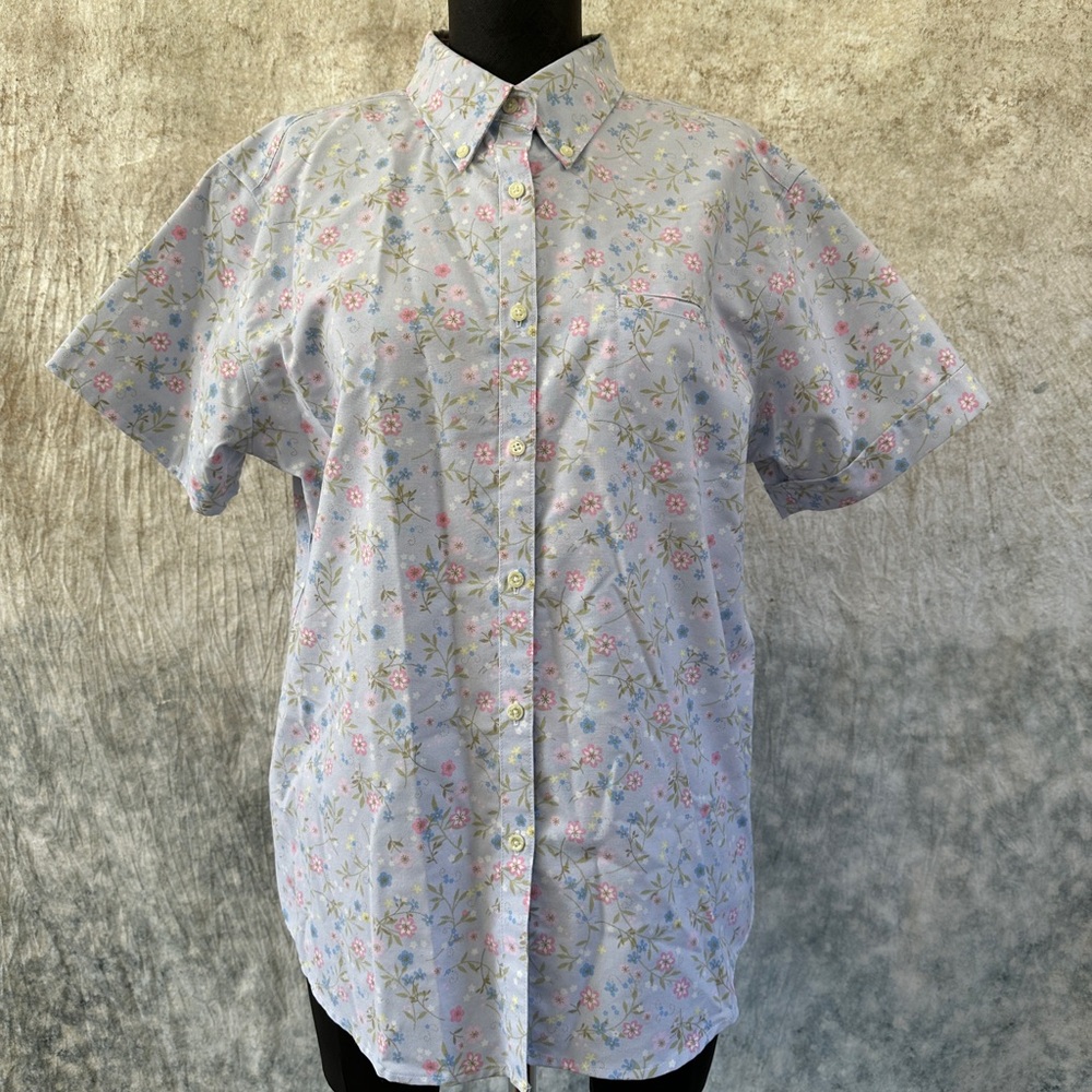 🪩Cabin Creek Pastel Floral Blouse size 10